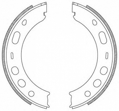 OPEN PARTS bsa220400 -  Комплект тормозных колодок